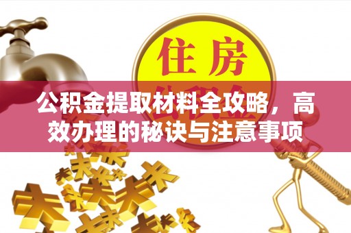 青龙公积金提取材料全攻略，高效办理的秘诀与注意事项