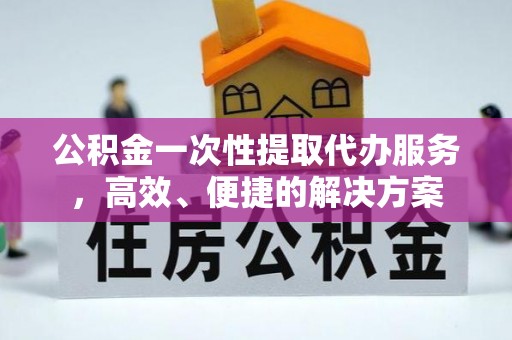 青龙公积金一次性提取代办服务，高效、便捷的解决方案