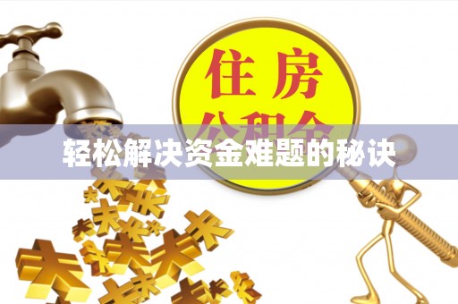 青龙轻松解决资金难题的秘诀