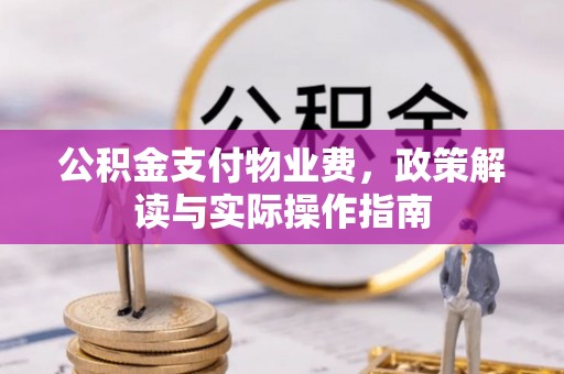 青龙公积金支付物业费，政策解读与实际操作指南