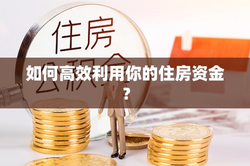 青龙如何高效利用你的住房资金？