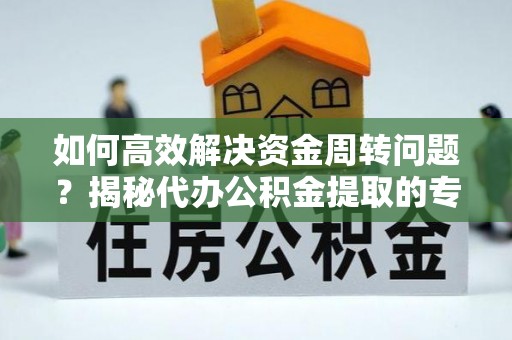 青龙如何高效解决资金周转问题？揭秘代办公积金提取的专业服务