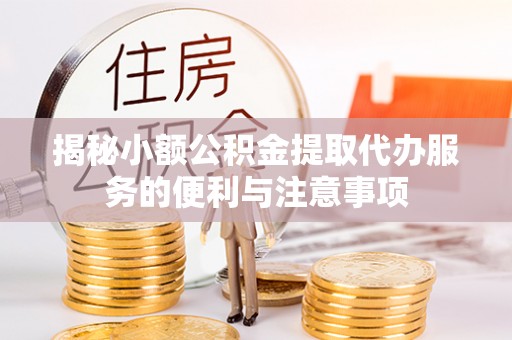 青龙揭秘小额公积金提取代办服务的便利与注意事项