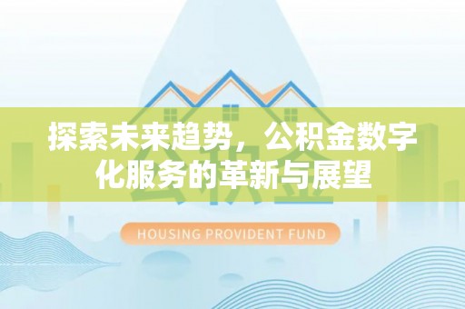 青龙探索未来趋势，公积金数字化服务的革新与展望