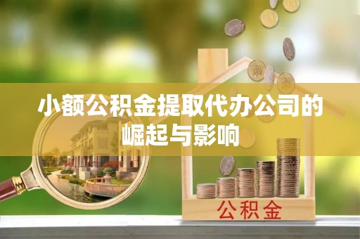 青龙小额公积金提取代办公司的崛起与影响